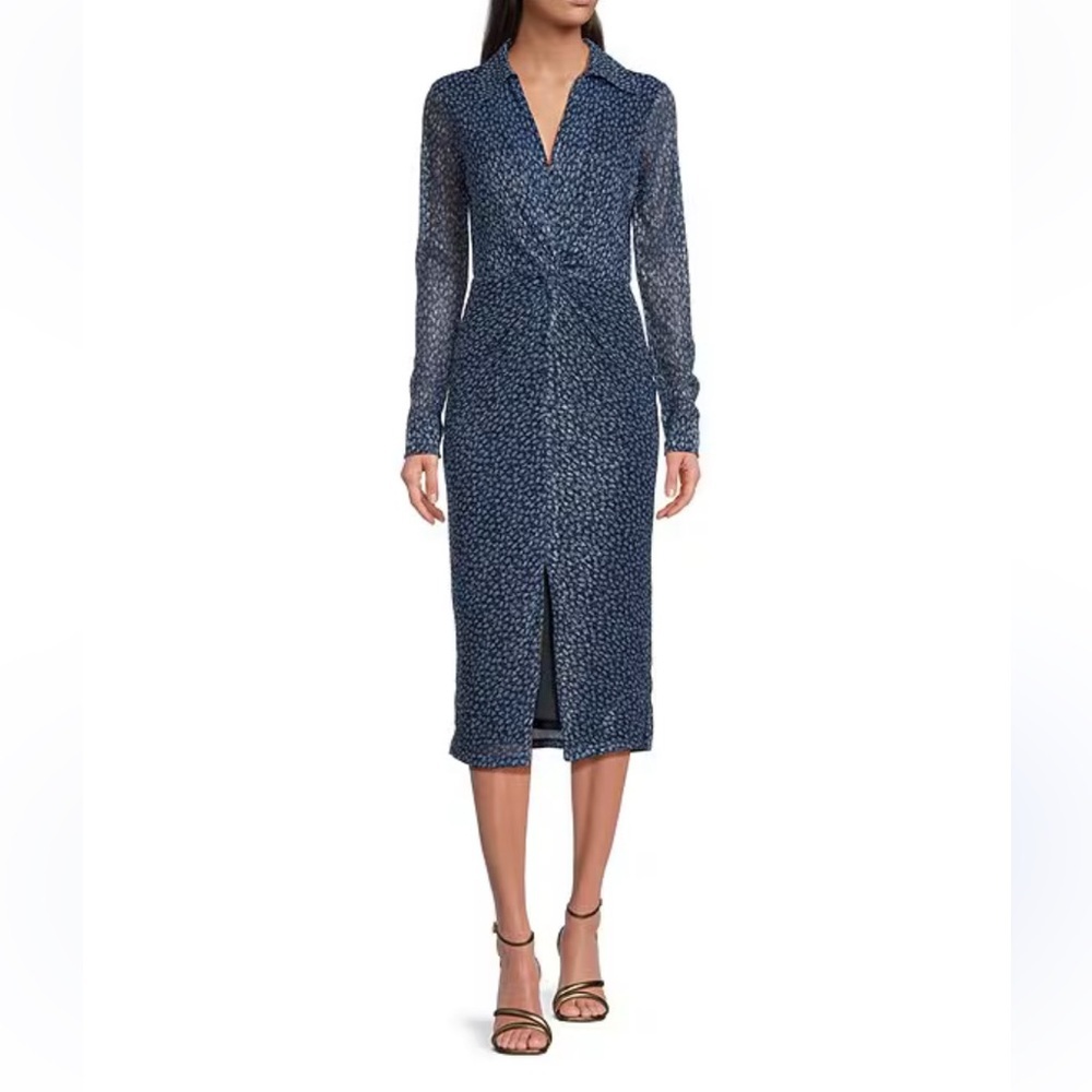 NWOT MICHAEL KORS Elegant Blue Midi Dress